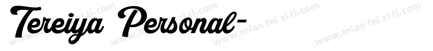 Tereiya Personal字体转换